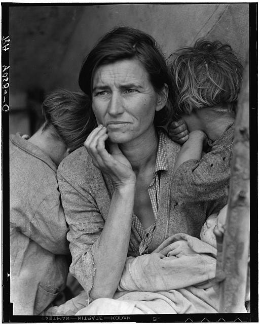 "Migrant Mother" by Dorothea Lange, 1936. Library of Congress.