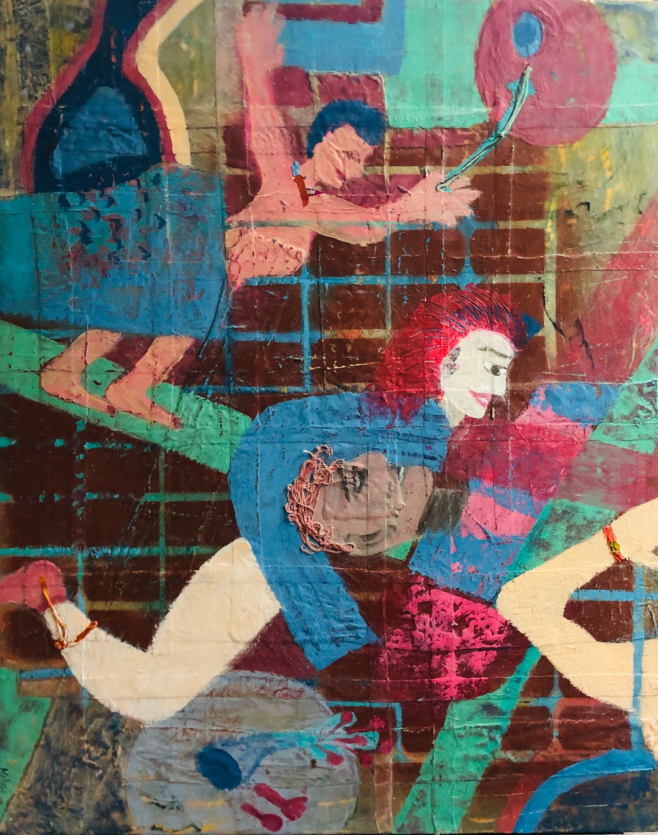 "I'm Getting Outa Here" — painting by Karma Kitaj.